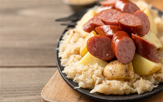 Image of Pork Sausage and Sauerkraut